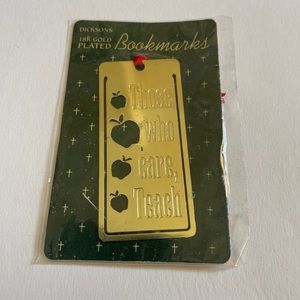 Dicksons 18K gold plated teacher bookmark